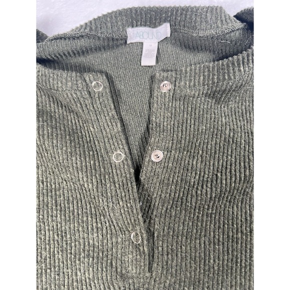 Abound Sweater Green Womens M‎ Ribbed Stretch - Picture 2 of 4